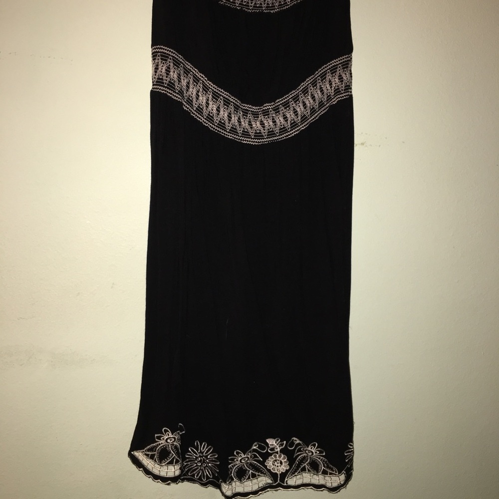 American Rag Black Embroidered Dress 1X